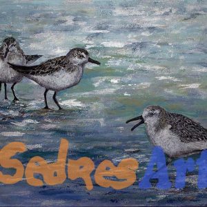 seaside birds painting