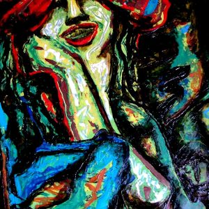 colorful abstract portrait
